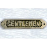 Plaque laiton : gentlemen Topoplastic