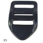 VMG Boucle sangle 25mm noire les 5 VMG Soromap