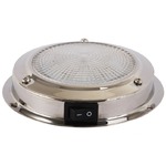 Plafonnier LED inox Ø ext. 168mm Ø verre 150mm Aucune