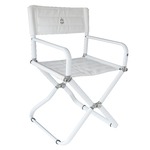 TREM Fauteuil pliant Candia blanc Trem