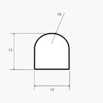 GOIOT Joint pour panneau Cristal 10.10 (le m) Goiot