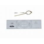 BIGSHIP Kit de navigation règle + compas Plastimo