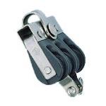 WICHARD Poulie billes triple à ringot Øréa 18mm Øcord 4/6mm Wichard