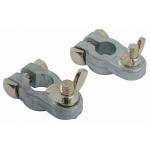 Cosses de batterie + et - la paire (zinc) Aucune