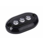 TREM Projecteur 3 LED sous-marin noir lumière bleue IP68 Trem