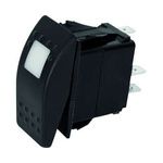 EUROMARINE Interrupteur étanche à bascule LED 20A MOM/OFF