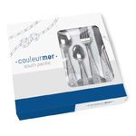 COULEUR MER Couverts 24 pièces South Pacific Topoplastic