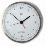 BARIGO Pentable pendule blanche avec alarme Barigo