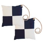 MARINE BUSINESS Lot de 2 coussins WATERPROOF BLEU/BLANC Marine Business
