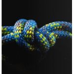 COUSIN  Meridian diam6mm - blanc fil gris & bleu COUSIN