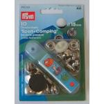 PRYM Boutons pression Ø15mm à sertir (les 10) PRYM