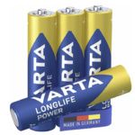 VARTA Pile alcaline LR03 - AAA Longlife Power - Blister de 4 Varta