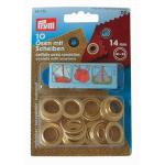 PRYM Œillets Ø14mm laiton + outils (les 10) PRYM