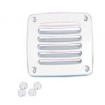 NUOVA RADE Grille aeration plastique blanche 118 x118 mmVRAC Nuova Rade