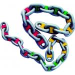 OSCULATI Marqueur de chaine Ø10mm vert - 8 pièces