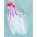 FLASHMER Bas de ligne plum'a bar 5 ham 2/0 blanche