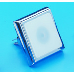 Spot carré 38x38mm 12V laiton chromé Trem