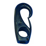 NUOVA RADE Mousqueton nylon noir Ø8mm vrac
