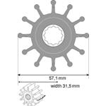 JABSCO Turbine Øext 57.1mm ep 31.5mm 1210-0001 (MT107) Jabsco
