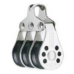 HARKEN Poulie micro triple Ø réa 22mm Ø cord 4/6mm Harken HARKEN Poulie micro triple Ø réa 22mm Ø cord 4/6mm Harken