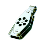 WICHARD Poulie double inox à ringot +coinceur Øréa 24mm Øcor Wichard