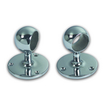 FORESTI Embout de rampe laiton chromé pour tube Ø30mm Foresti Suardi