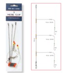 FLASHMER Bas de ligne Metal Clip 2 hameçons n°4 Flashmer
