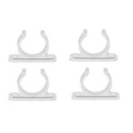 BIGSHIP Pinces support Ø15mm blanches les 4 BigShip