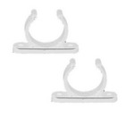 BIGSHIP Pinces support Ø25mm blanches les 2 BigShip