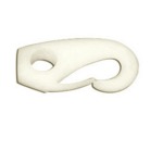 BIGSHIP Mousquetons plastique blanc Ø6mm les 2 BigShip