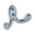 FORESTI Crochet porte manteau double en laiton 40x60mm Foresti Suardi