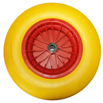 Roue Increvable corps rouge Ø 400 al 25, 150kg Aucune