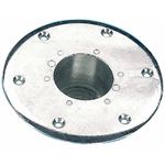 Embase encastrable pour pied de table - aluminium Trem