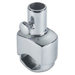 FORESTI Support balcon laiton chromé pour hampe Ø20mm Foresti Suardi FORESTI Support balcon laiton chromé pour hampe Ø20mm Foresti Suardi