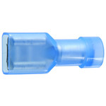 Cosses plate 6.3mm bleu femelle isolé les 10