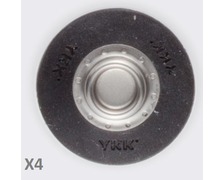 YKK SNAD flexible mâle noir Ø25 les 4