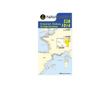 NAVICARTE Carte double n°528 et n°1014 Cherbourg-Iles Anglo-