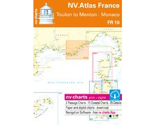 NV Charts Atlas Toulon à Menton FR10 NV Charts Atlas Toulon à Menton FR10