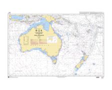 SHOM 7271 à plat Australie et mers adjacentes SHOM 7271 à plat Australie et mers adjacentes