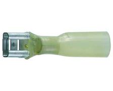 EUROMARINE Cosses plates étanches 6,3mm jaune femelles les 4 EUROMARINE Cosses plates étanches 6,3mm jaune femelles les 4