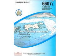 SHOM L6607 POLYNESIE SUD-EST SHOM L6607 POLYNESIE SUD-EST