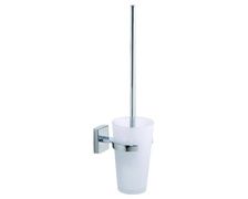TESA Klaam ensemble mural brosse WC, métal chromé, carré TESA Klaam ensemble mural brosse WC, métal chromé, carré