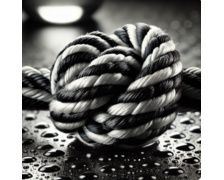 COUSIN  Tribal 7510 diam6mm - blanc fil noir