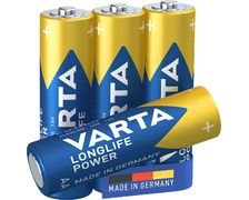 VARTA Pile alcaline LR06 - AA Longlife Power - Blister de 4