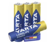 VARTA Pile alcaline LR03 - AAA Longlife Power - Blister de 4