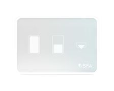 SANIMARIN système de commande LUXE VERRE BLANC