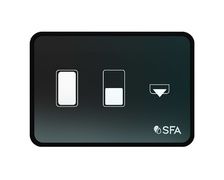 SANIMARIN système de commande LUXE VERRE NOIR