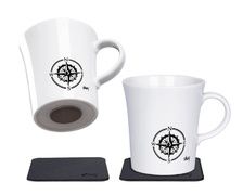 SILWY Tasses aimantés en porcelaine avec anse motif WANDERLU