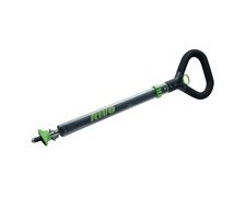 RWO Stick Alu noir à poignée téléscopique 55/80cm avec rotul