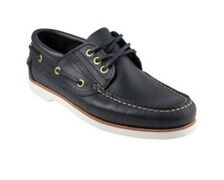 BOTALO Chaussures de pont Skipper cuir marine